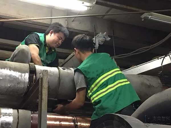 电子除垢仪安装现场